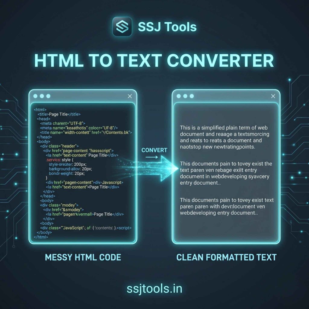 HTML to text converter
