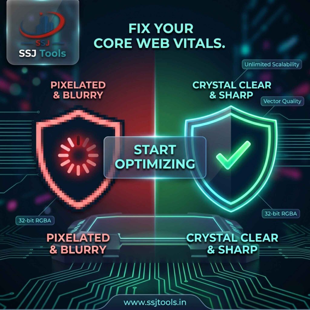 reduce CLS, SVG vs PNG for web